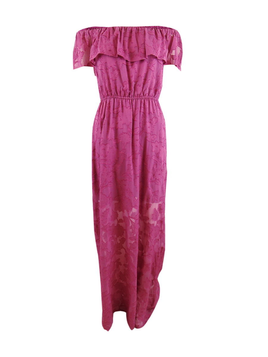 Rachel Zoe Women's Off The Shoulder Clea Silk-Blend Maxi